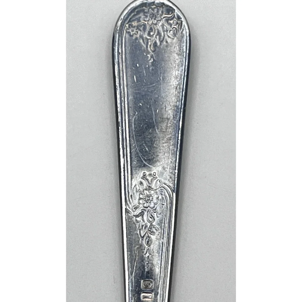 Holmes‎ & Edwards Lovely Pattern Silverplate Youth Baby Fork Vtg 1937 IS 4.25